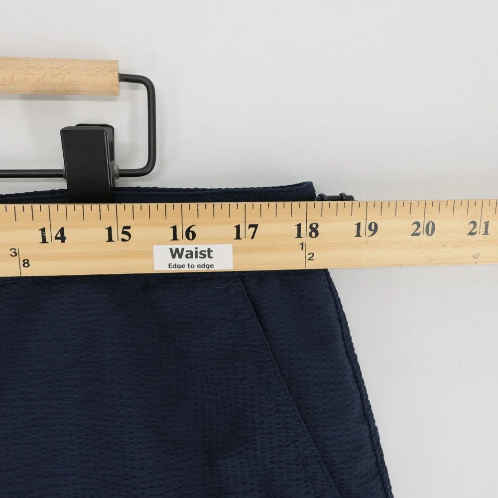 Swims Paloma Swim Shorts Mens 36 Navy Seersucker Tailored Side Adjuster